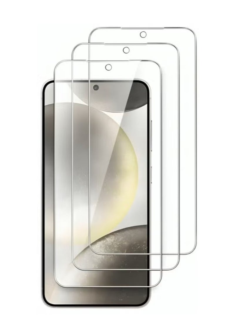 Raxoom Samsung Galaxy S24 Screen Protector HD Clear 3-Pack Anti-Scratch Ultra Resistant Tempered Glass for Samsung Galaxy S24 5G 6.2-Inch â€“ Maximum Clarity, Scratch Protection, Easy Installation - Image 1