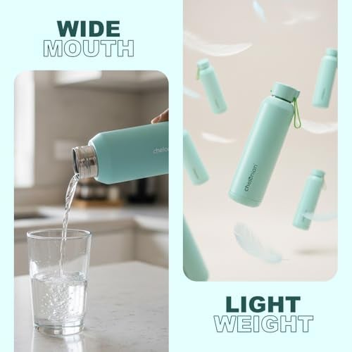 Chelonian PU Insulated Stainless Steel Water Bottle, 700 ml Capacity, Cooler Mint Green, 2-3 Hour Hot and Cold Retention, Leakproof, Reusable, Eco-Friendly Drinkware. - Image 4