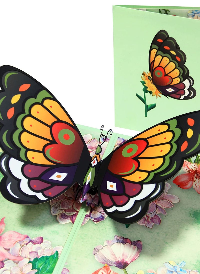 Generic 3D Butterfly Pop Up Card for Love and Celebration, Ideal Gift for Birthdays, Weddings, Anniversaries, Perfect for Kids and Women - Image 1