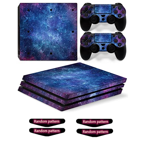 Oiokew Decal Skin for Ps4 Pro, Whole Body Vinyl Sticker Cover for PlayStation 4 Pro Console and Controller (Include 4pcs Light Bar Stickers) (PS4 Pro, Blue Sky) - Image 3