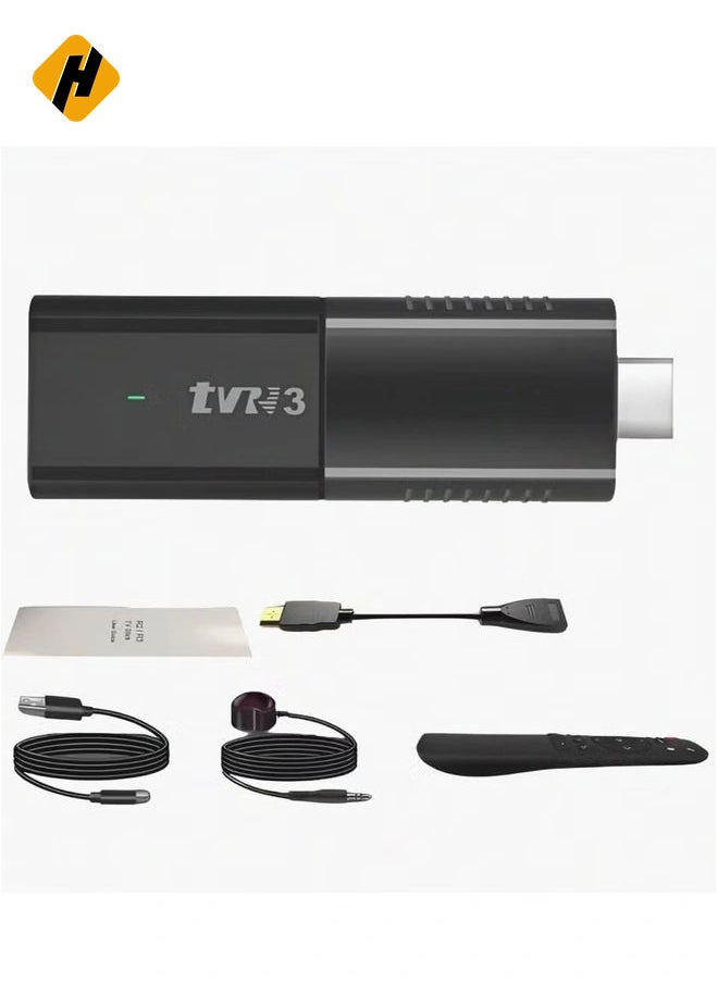 HuHa - TV Stick TVR3 Remote Control – 2GB RAM + 16GB ROM, 1080P HDR, Quad-Core 64-Bit, 4K Portable Streaming Media Player with Android 12.1 & Google Assistant - Image 1