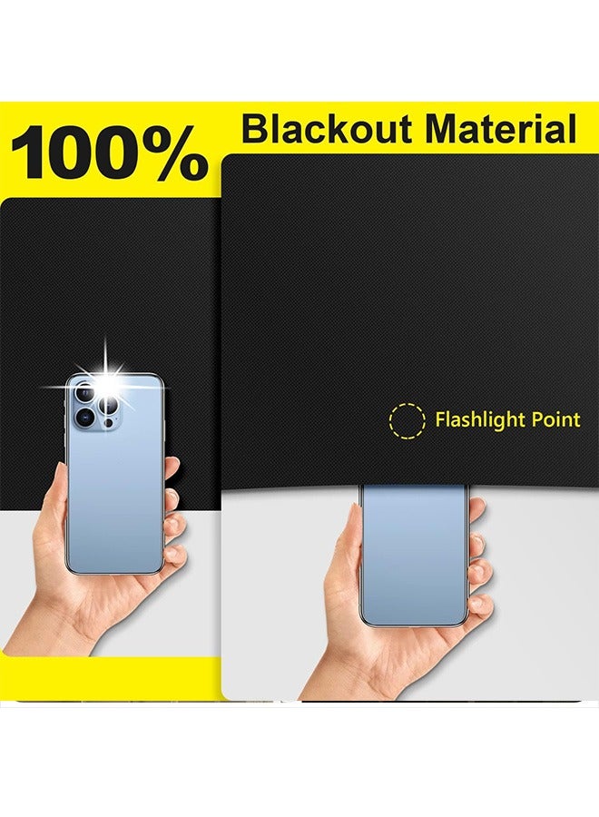 Bukela Blackout Blind with Self Adhesive Tape,DIY Portable Blackout Curtains, 100% Black Out Fabric,Easy to Stick On No Drill Blinds Blackout Curtains for Bedroom, Nursery, Loft(145*100) - Image 2