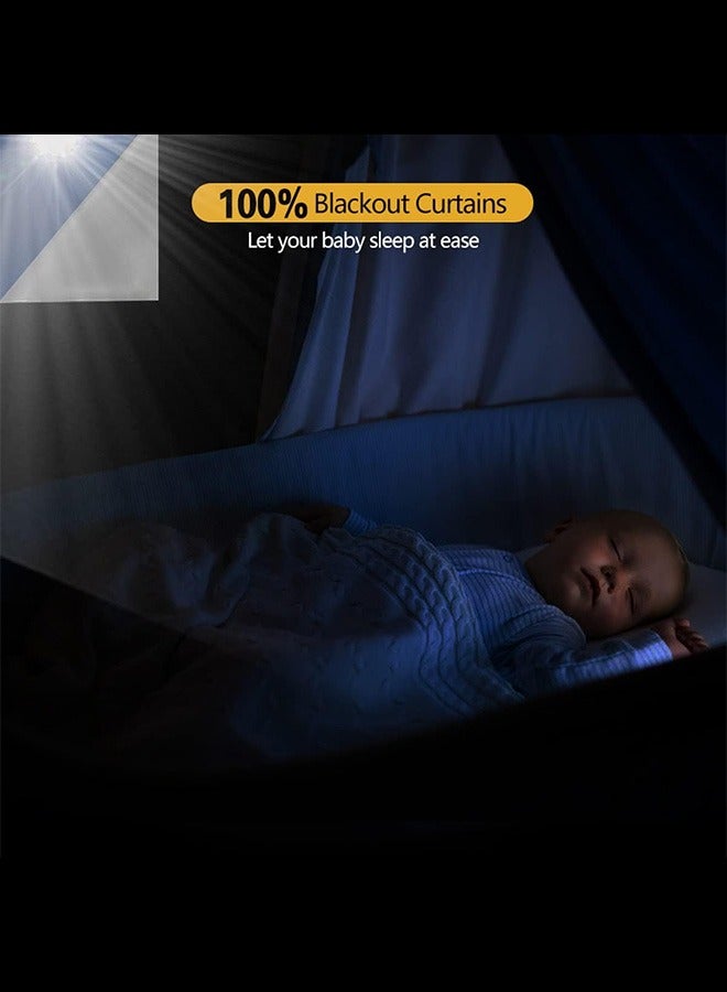 Bukela Blackout Blind with Self Adhesive Tape,DIY Portable Blackout Curtains, 100% Black Out Fabric,Easy to Stick On No Drill Blinds Blackout Curtains for Bedroom, Nursery, Loft(145*100) - Image 5