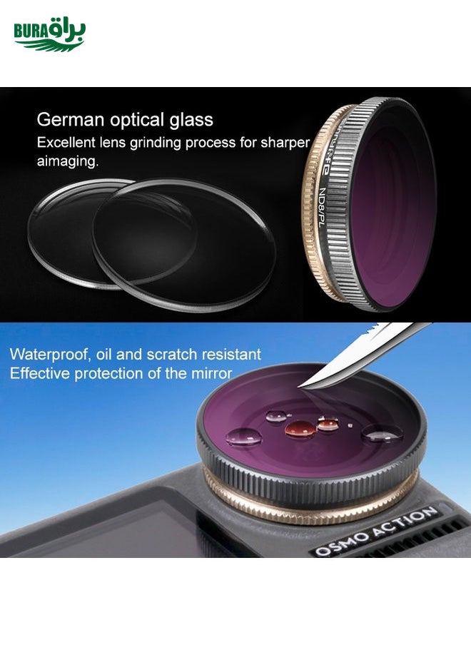 BURAQ Sunnylife OA-FI179 Lens Diving Filter for DJI OSMO ACTION  - Image 4