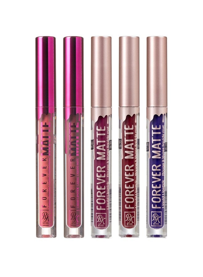 Ruby Kisses Forever Matte Liquid Lipstick 5 Pack - RFML14&15&16&20&24 - Image 1