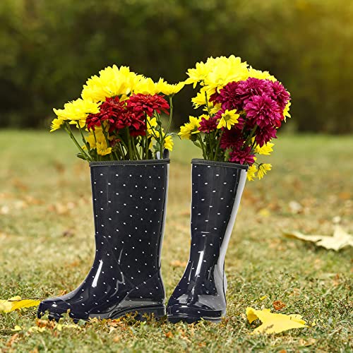 HISEA Women's Rain Boots Waterproof Rubber Rain Shoes for Ladies Mid Calf Garden Boots with Comfort Insole - Image 5