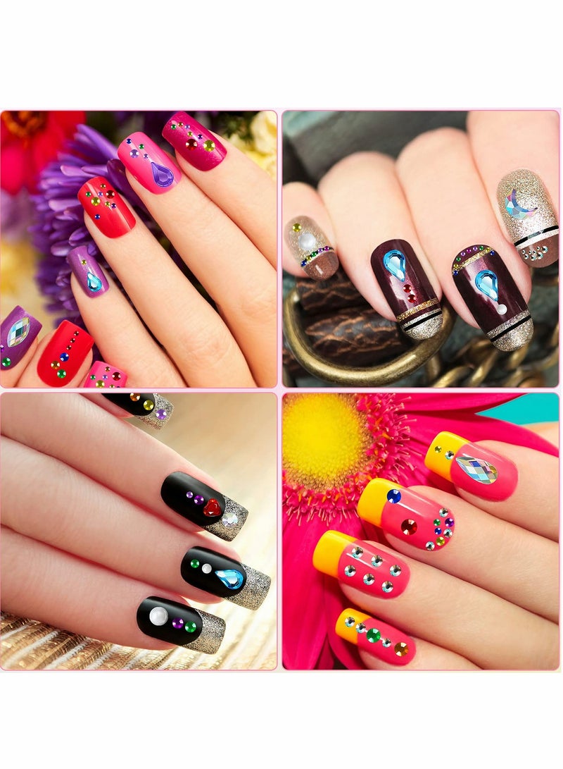 Excefore Face Jewels for Glitter Makeup Women Face Gems Stick On Rhinestones Eyes Self-Adhesive Rhinestone Sticker Makeup Face Gems Party Festival Accessory Nail Art Decor(9 Sheets) - Image 4