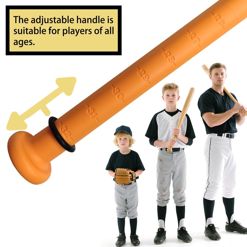 Tiluobat The Yellow Baseball Rope Swing Training bat Comes with 12 Training Balls and 1 bat - Image 4