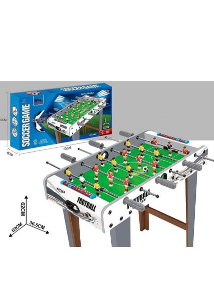 لعبة كرة قدم الطاولة فووسبال للأطفال والكبار - متعة عائلية داخلية مع كرتين - Image 3
