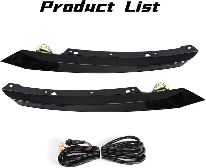 VGETTING Headlight Eyebrow Lights for Honda Civic 2016-2021 - Tri-Colors LED Daytime Running Lamp with Turn Signal - Image 2