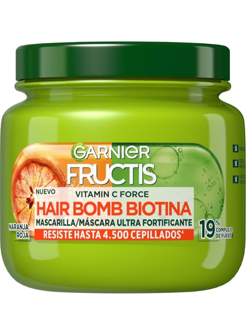 Garnier Fructis Vitamin & Strength Biotin Hair Bomb Strengthening Hair Mask – 320ml