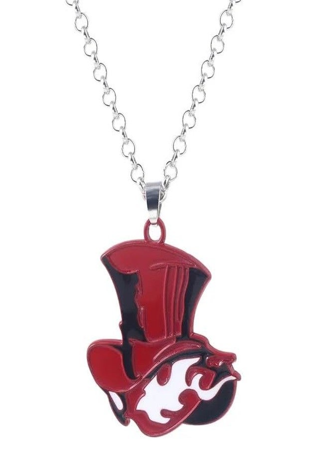retsamradassaT P5 Cosplay Necklace - Red Hat Symbol Badge Pendant Necklace