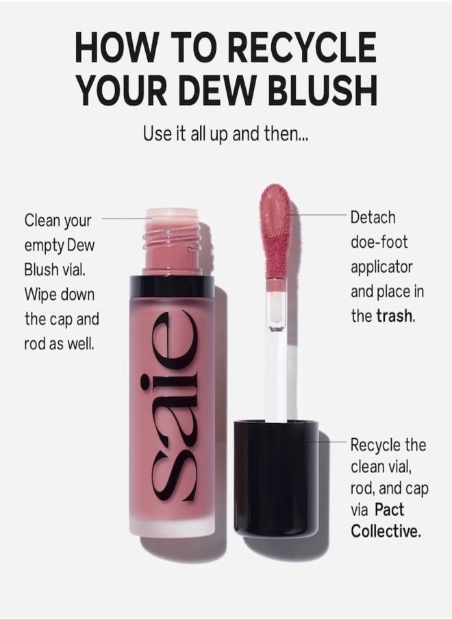 Saie - SAIE  Dew  Blush - Lightweight Blendable Liquid Blush, Baby - cool pale pink 11g for a Natural Glow - Image 1