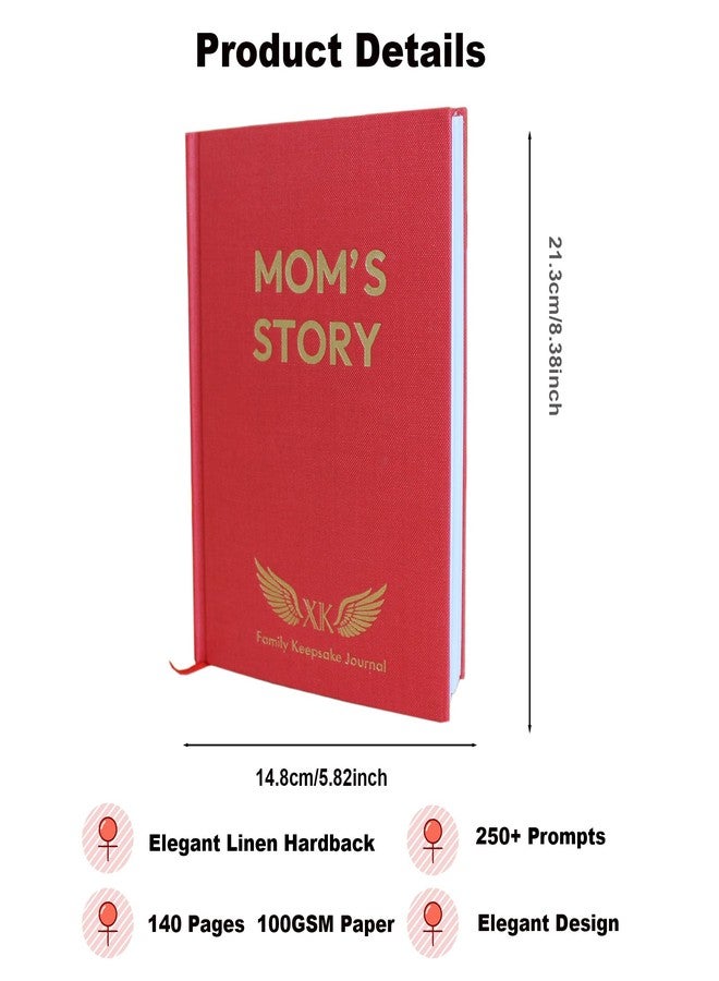 XKFCFC Mom, I Want to Know Your Life Story Journal - A Guided Memory Journal for Mothers - Heartfelt Questions to Preserve Her Legacy | Perfect Mother's Day, Birthday & Christmas Gift from Daughter or Son (Hardcover Keepsake Book) - Image 2