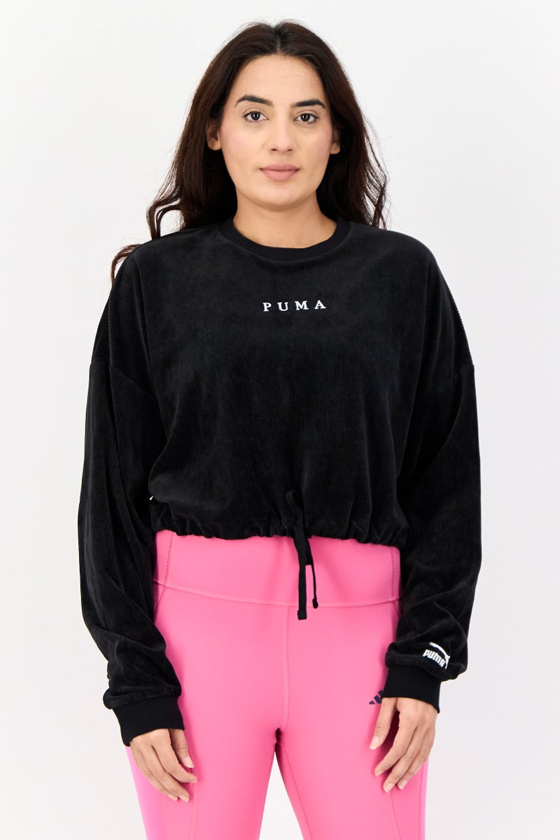 PUMA Women Sportswear Fit Long Sleeve Outdoor Sweatshirts, Black - Image 1