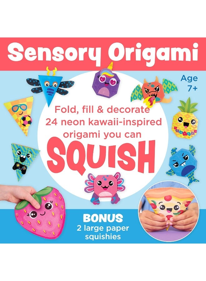 Creativity for Kids Origami Squishies Kit | Great Easter Basket Stuffers | Fold, Decorate & Squish 24 Bright Paper Creations | DIY Arts & Crafts for Kids to Build STEAM Skills & Creativity (Ages 7+) - Image 2