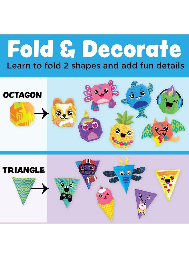 Creativity for Kids Origami Squishies Kit | Great Easter Basket Stuffers | Fold, Decorate & Squish 24 Bright Paper Creations | DIY Arts & Crafts for Kids to Build STEAM Skills & Creativity (Ages 7+) - Image 4
