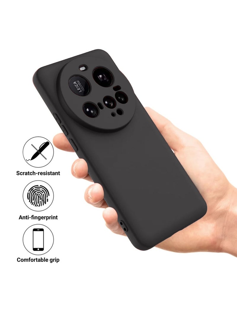 Wtech Xiaomi 15 Ultra 5G 2025 Premium Soft Liquid Silicone Case Cover (MCRPSN) - Black - Image 2