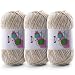 DAERBOF 3 Skeins Soft Fluffy Velvet Yarn Chenille Chunky Yarn for Hand Knitting and Crocheting DIY Craft Amigurumi Crochet Yarns31968yds 335oz Beige - Image 2