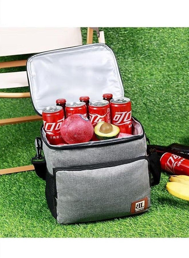 BL Lunch Bag, Outdoor Thermal Insulation Cooler Bag, Large-Capacity Refrigerated Luggage, Highly Waterproof And High Cold Preservation, Wear-Resistant, Tear-Resistant, Such As Camping, Fishing, Barbecue, Blue - Image 4