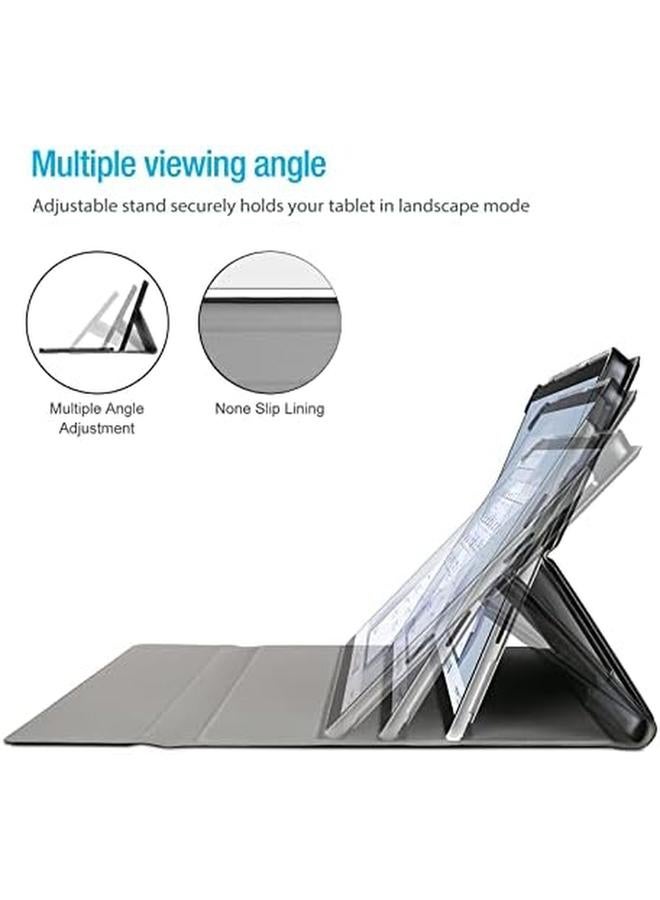 Procases Keyboard Case For Surface Pro 9 (2022) Pro 8 (2021) 13" Tablet Slim Light Smart Cover With Magnetically Detachable Wireless Keyboard Black - Image 3