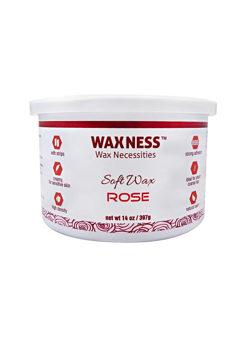 wax necessities Wax Necessities Waxness Creamy Soft Wax Rose 14 Ounces 