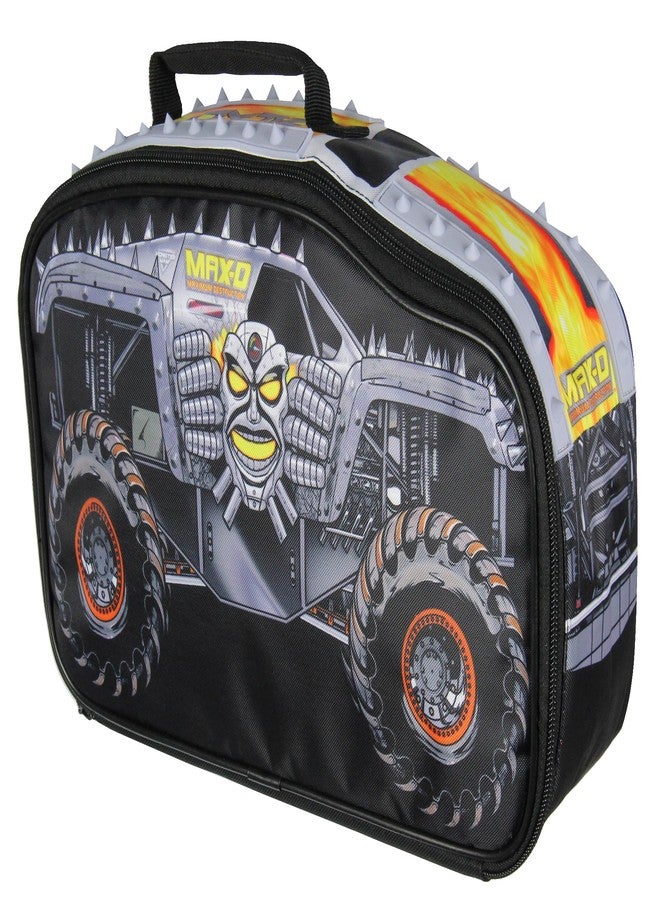INTIMO Monster Jam Max-D Truck Shaped Insulated Big Large Work Lunch Box Bag - Image 1