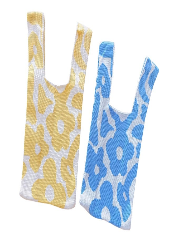 QSYW Wristlet Tote Knot bags for women Mini Tote bag Women's Wristlet Handbags 2 Pieces Women's Pocket Handbags, Mix2, Medium - Image 4