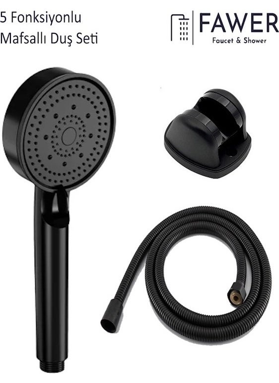 5 Function Black Articulated Shower Set Shower Head - pzsku/Z767FC1B8D45697E12DEBZ/45/_/1737339155/b16526b5-a26d-4fdb-92ff-e5cda387eef7