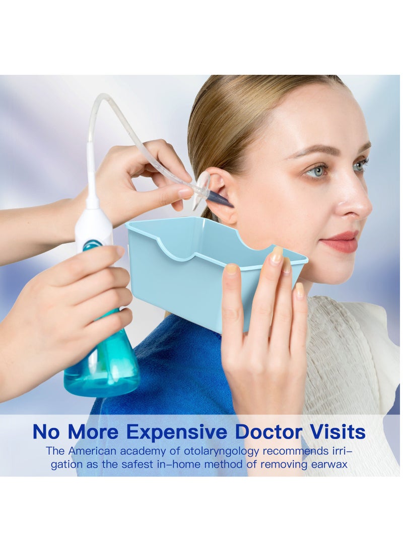 XiuWoo Water Ear Wax Removal Kit, Ear Cleaner, Ear Wax Remover, Ear Irrigation, Ear Syringe Kit Tools, Cerumen Control with Replaceable Tips, Quad-Stream Tips for Ear Clean, Ear Syringe Tools  - Image 2