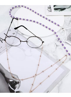 ماركة غير محددة سلاسل نظارات مصنوعة من الخرز، حمالات نظارات أنيقة، سلاسل نظارات للنساء، سلاسل نظارات مزخرفة، حمالات نظارات للنساء، 8 أنماط، 8 قطع  - Image 4