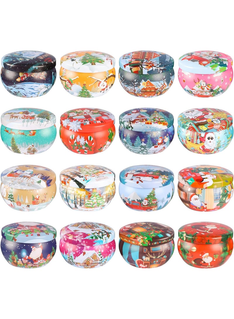 طقم شموع معطرة لعيد الميلاد يتكون من 6 قطع بوزن 2.5 أوقية لكل شمعة مصنوع من شمع الصويا الطبيعي برائحة فاخرة يضيف جوًا دافئًا ومميزًا لأجواء الكريسماس مثالي كهدايا صغيرة للرجال والنساء والأصدقاء تصميم أنيق ومناسب لأجواء الأعياد يقدم تجربة معطرة مريحة ومثالية للاسترخاء في فصل الشتاء (متعددة الأشكال والالوان) - Image 2