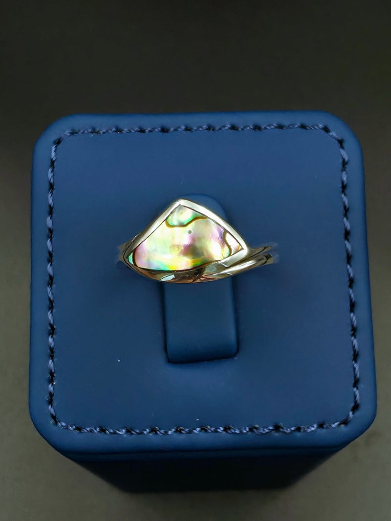 Kanira Premium 925 Sterling Silver Teardrop Statement Ring | Contemporary Elegance | KANIRA | Size 7 - Image 2