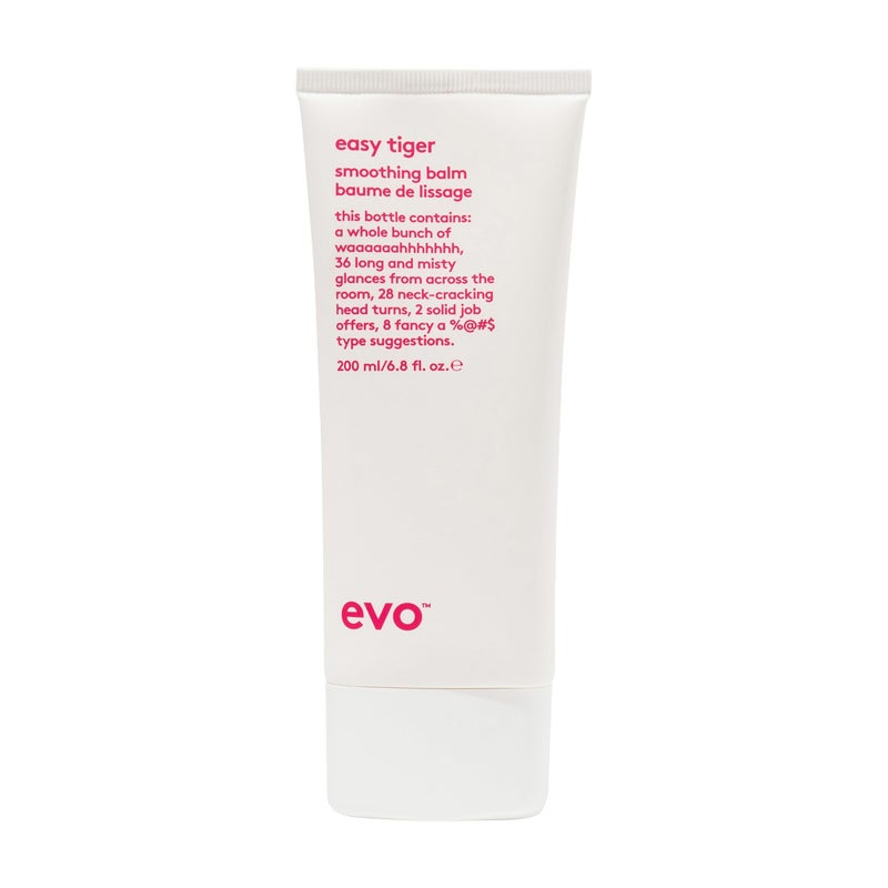 EVO Easy Tiger Smoothing Hair Balm  Hold Styling Balm for All Hair Types  Provides Hair Smoothing  Reduces Frizz  200ml  68floz