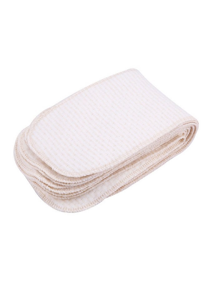 Fdit 10 PCS Baby Nappies Cloth Diapers Inserts Washable Reusable Nappy Liners for Newborn Infant Kids Organic Cotton - Image 1