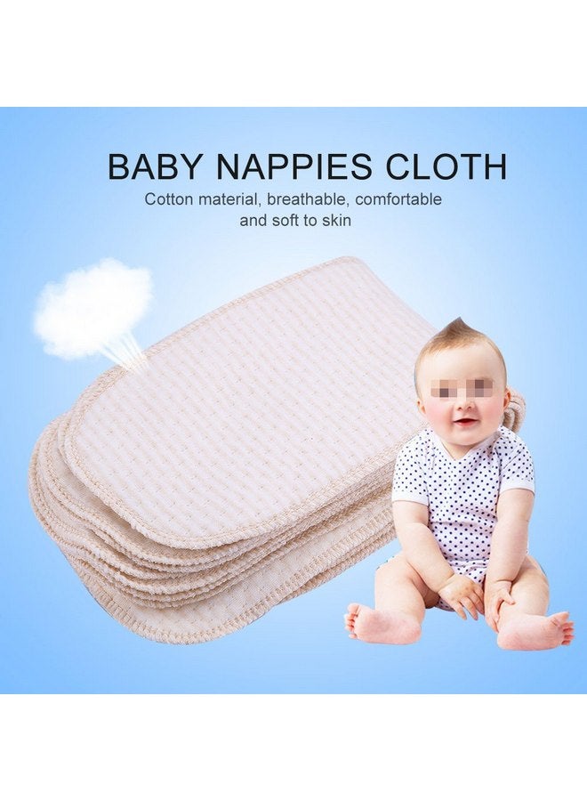 Fdit 10 PCS Baby Nappies Cloth Diapers Inserts Washable Reusable Nappy Liners for Newborn Infant Kids Organic Cotton - Image 4