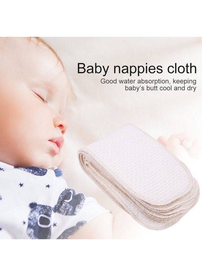 Fdit 10 PCS Baby Nappies Cloth Diapers Inserts Washable Reusable Nappy Liners for Newborn Infant Kids Organic Cotton - Image 3