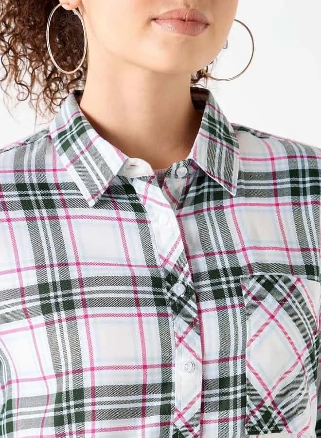 Lee Cooper Lee Cooper Checked Shirt with Long Sleeves and Pocket