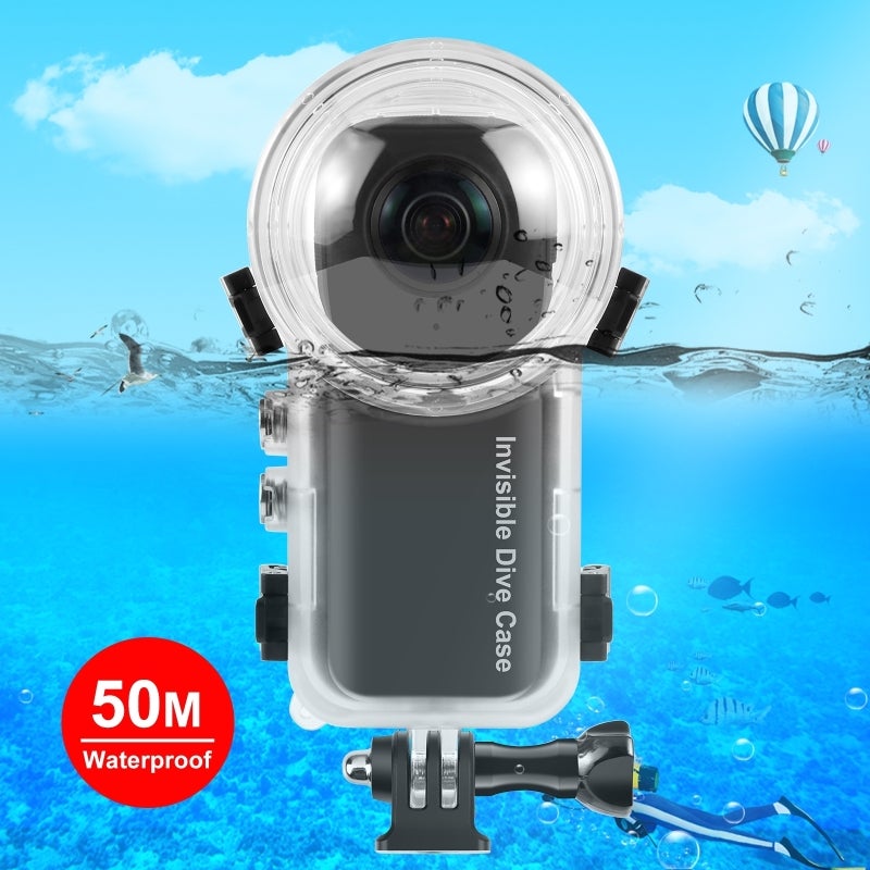 Waterproof Housing For Insta360 X4: 50M Depth Protection, Seamless 360-Degree Vision, Crystal Clear PMMA Lens - Durable 10H PC Shell for Diving, Snorkeling, Water Sports - Image 5