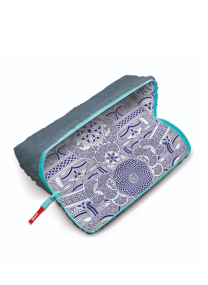 Maped Maped Pencil Case  Effect Blue  - Image 2