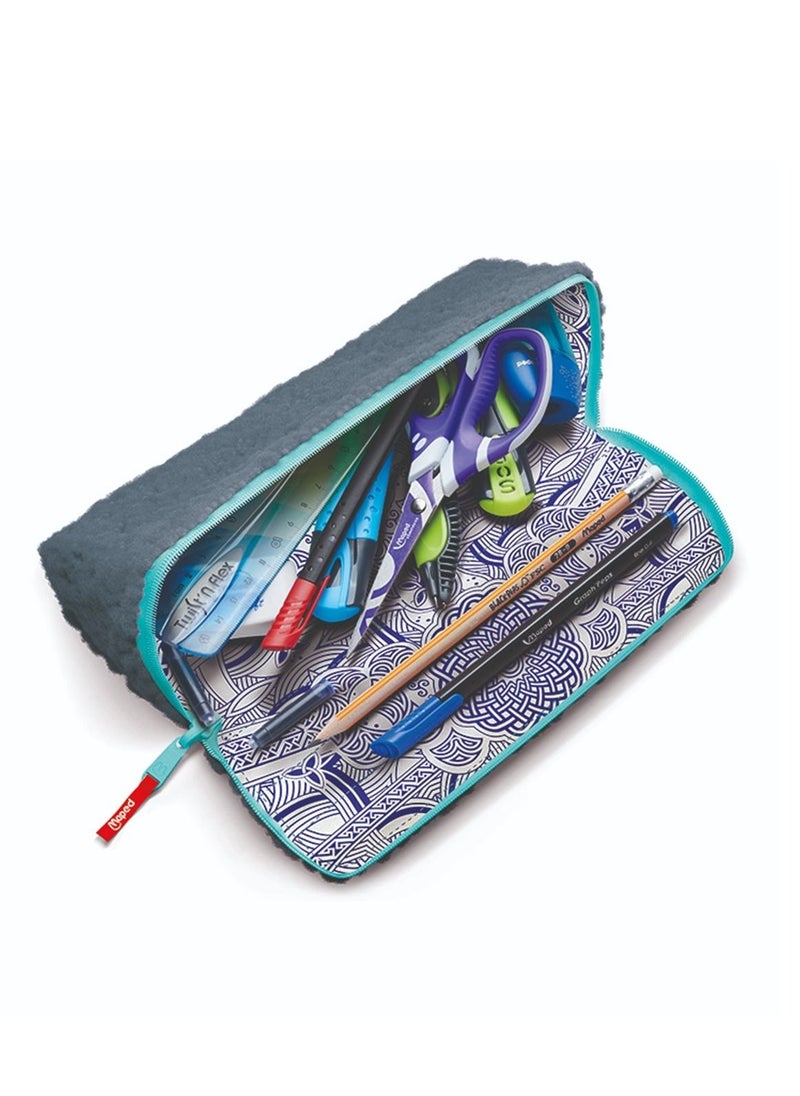 Maped Maped Pencil Case  Effect Blue  - Image 3