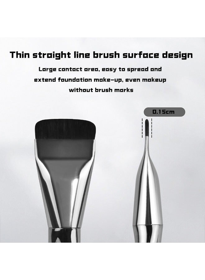 فرشاة مكياج مسطحة، فرشاة كريم أساس، أداة مكياج الوجه - Image 3