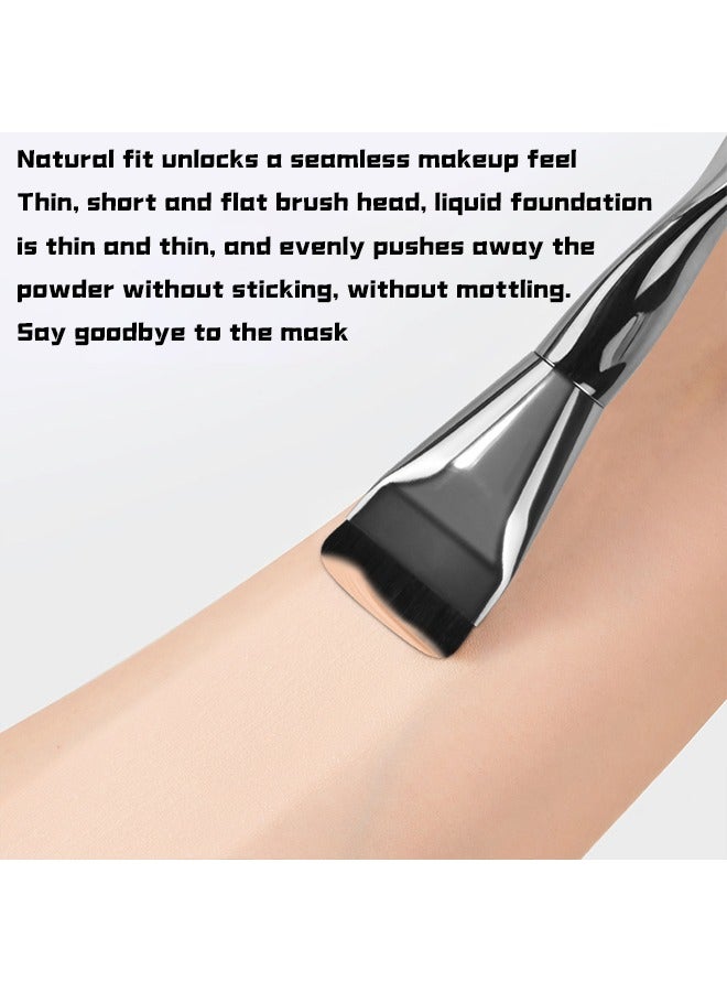 فرشاة مكياج مسطحة، فرشاة كريم أساس، أداة مكياج الوجه - Image 2
