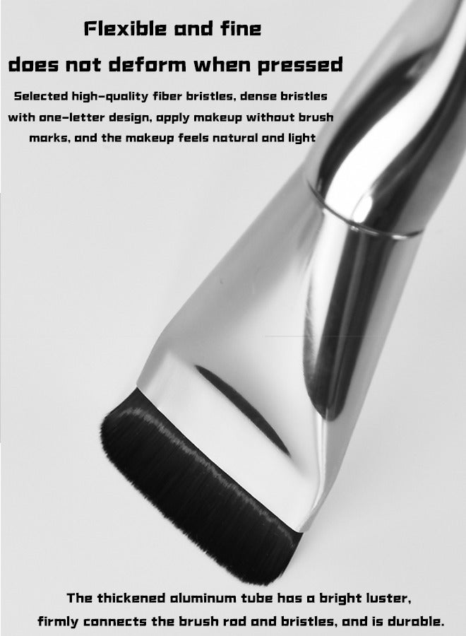 فرشاة مكياج مسطحة، فرشاة كريم أساس، أداة مكياج الوجه - Image 5