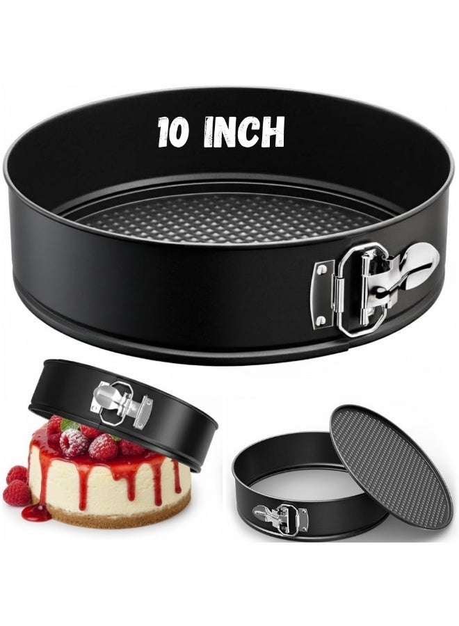 AMM 10-Inch Springform Pan Nonstick Leakproof Cheesecake Pan with Removable Loose Bottom – Round Cake Mold for Baking Cheesecake, Halloween & Christmas Party Cakes - Image 1
