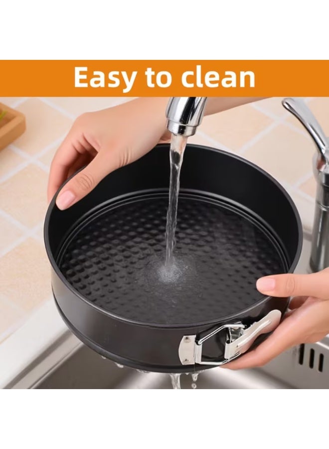 AMM 10-Inch Springform Pan Nonstick Leakproof Cheesecake Pan with Removable Loose Bottom – Round Cake Mold for Baking Cheesecake, Halloween & Christmas Party Cakes - Image 3