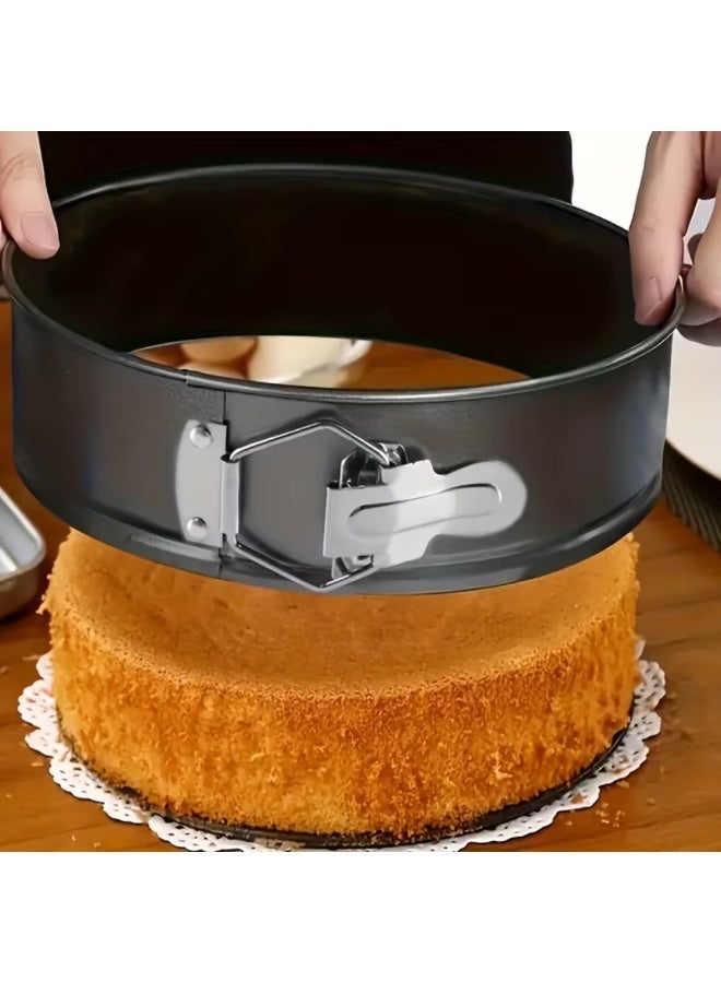 AMM 10-Inch Springform Pan Nonstick Leakproof Cheesecake Pan with Removable Loose Bottom – Round Cake Mold for Baking Cheesecake, Halloween & Christmas Party Cakes - Image 2