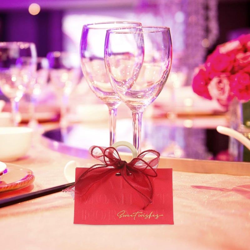 NUSITOU 18pcs Red Ribbon Candy Boxes Small Boxes Wedding Favor Party Candy Holder for Wedding Party Supplies - Image 5
