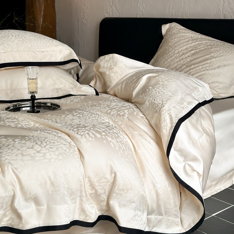 2026 Spring-Summer Tencel Cotton Bedding Set - Elegant Champagne Color - Image 5