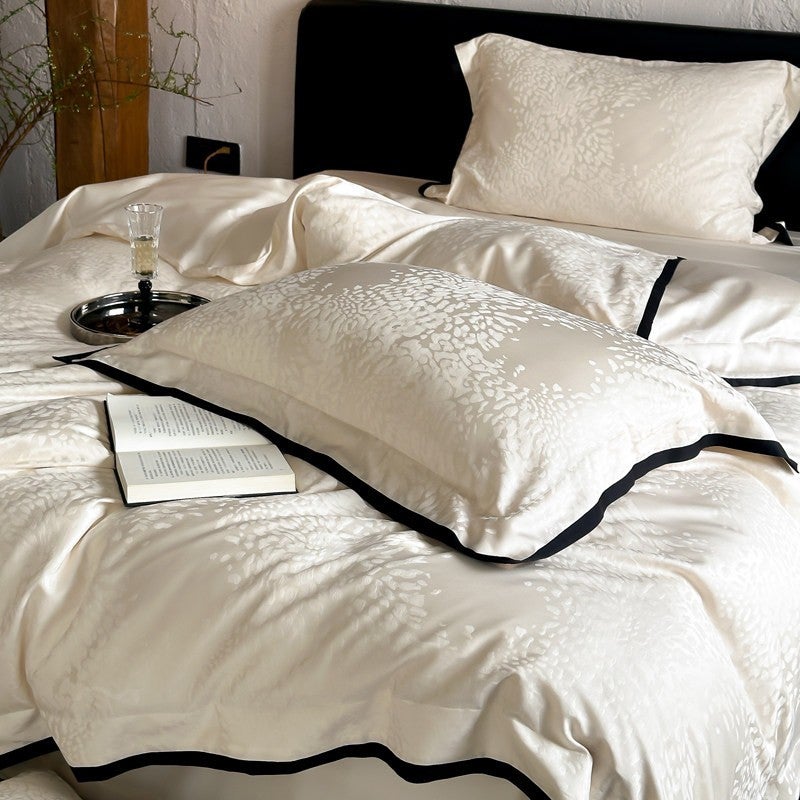 2026 Spring-Summer Tencel Cotton Bedding Set - Elegant Champagne Color - Image 4